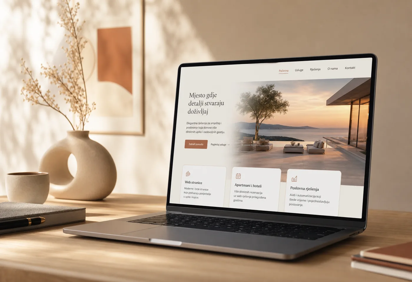 Kalina Digital web dizajn za SEO landing stranicu