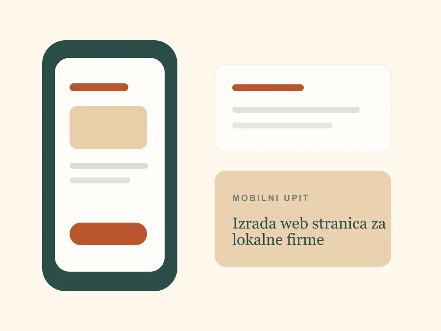 Mobilni prikaz rješenja za upite
